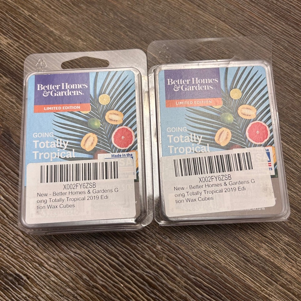 Better Homes & Gardens Going Totally Tropical Wax Cubes Limited Edition 2019 lot